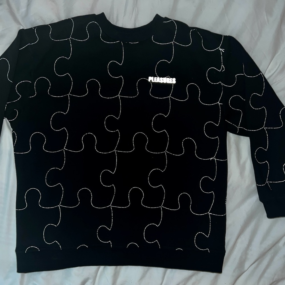 Pleasures Crewneck with 3M reflective stitching